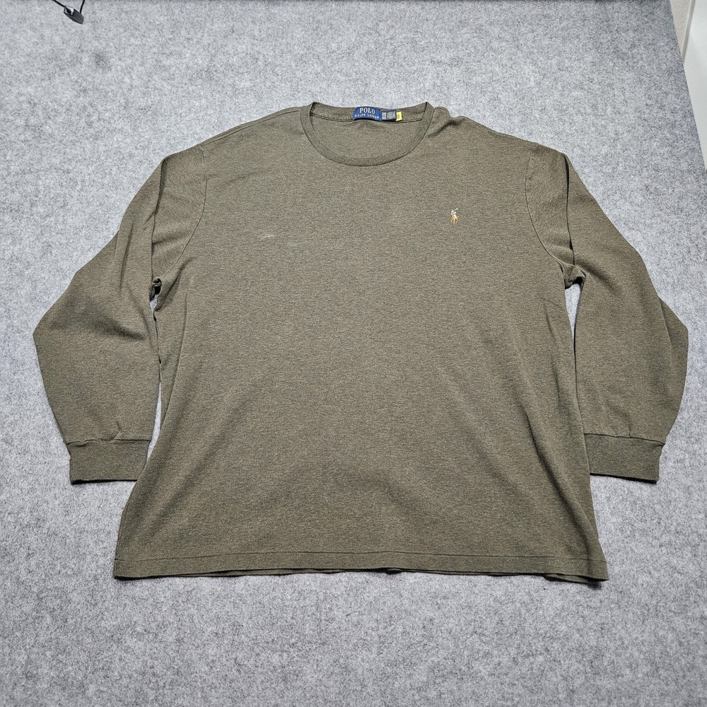 Polo Ralph Lauren‎ Men's Long Sleeve T-Shirt, Olive Green, 2XB